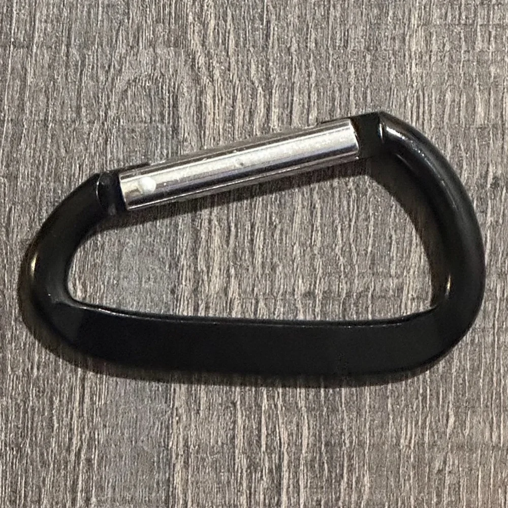 💞 New Black & Silver Military Air Force Indiana Air National Guard Carabiner